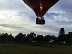 Jaloersmakende ballon vlucht boven de regio Tilburg op dinsdag 26 september 2023