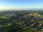 Grandioze luchtballon vaart opgestegen op opstijglocatie Leek dinsdag  3 juli 2018