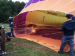 Heteluchtballonvaart Oss - Waanzinnige luchtballonvaart opgestegen op startveld Oss