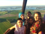 Heerlijke luchtballon vaart opgestegen op startlocatie Oosterhout op dinsdag  5 september 2023
