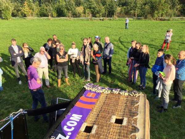 Ballonvaart op dinsdag 9 oktober 2018 vanuit Beesd