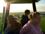 Betoverende luchtballon vaart in de omgeving Hollandscheveld op donderdag 22 september 2022