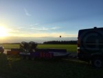 Comfortabele heteluchtballonvaart regio Hoogeveen op maandag 25 september 2023
