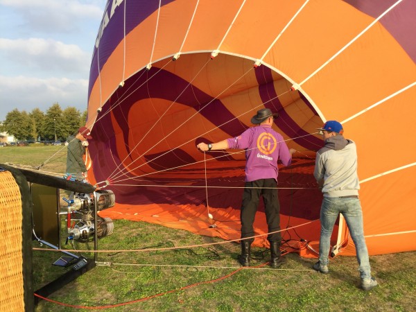 Ballonvaart op woensdag 17 oktober 2018 vanuit Arnhem