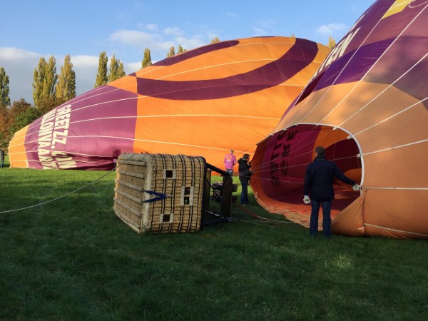 Ballonvaart op zaterdag 20 oktober 2018 vanuit Beesd