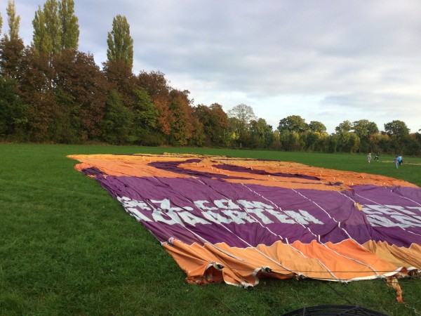 Ballonvaart op zaterdag 20 oktober 2018 vanuit Beesd