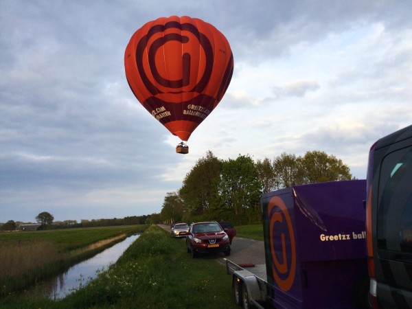 Ballonvaart op zondag  1 mei 2022 vanuit Raalte