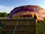 Magnifieke luchtballon vaart opgestegen op opstijglocatie Heerlen op zondag 17 juli 2022