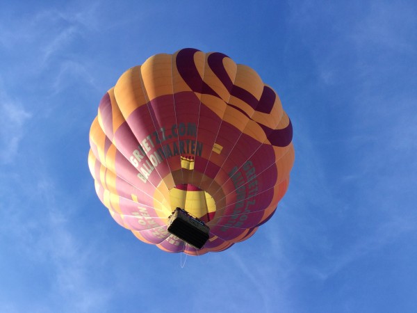 Ballonvaart op zondag 21 oktober 2018 vanuit Sittard